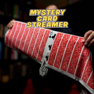RED MYSTERY CARD STREAMER MAGIC TRICK BY DEFMA