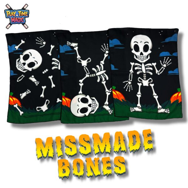 MissMade Bones Magic Trick Magia, magic, magic trick, truco de magia, playtime magic, illusion, ilusión, ilusionista, rutina de magia, defma, el mago diferente, magia para niños, kids magic, silk magic, magia con pañuelos